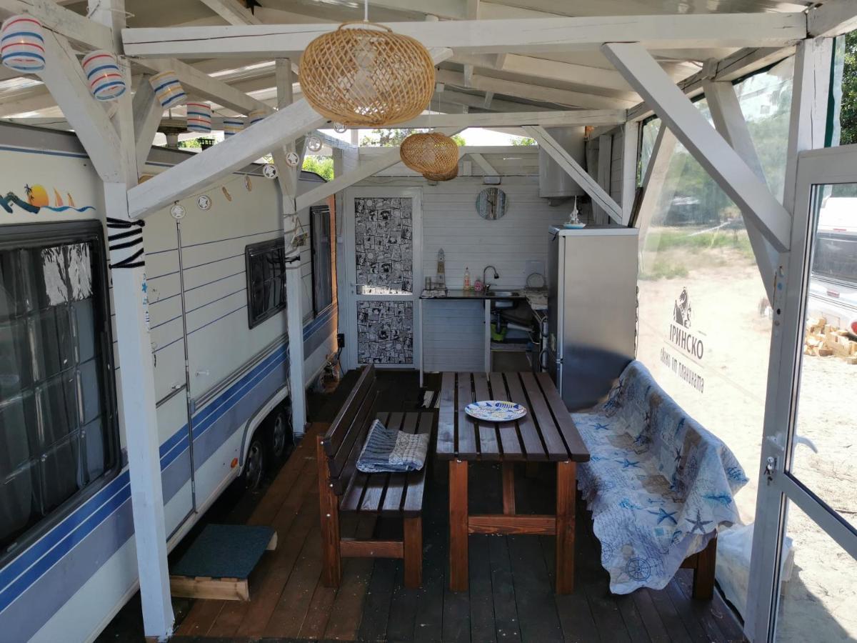 Sea Caravan/Camper On The Beach Kiten  Exterior foto
