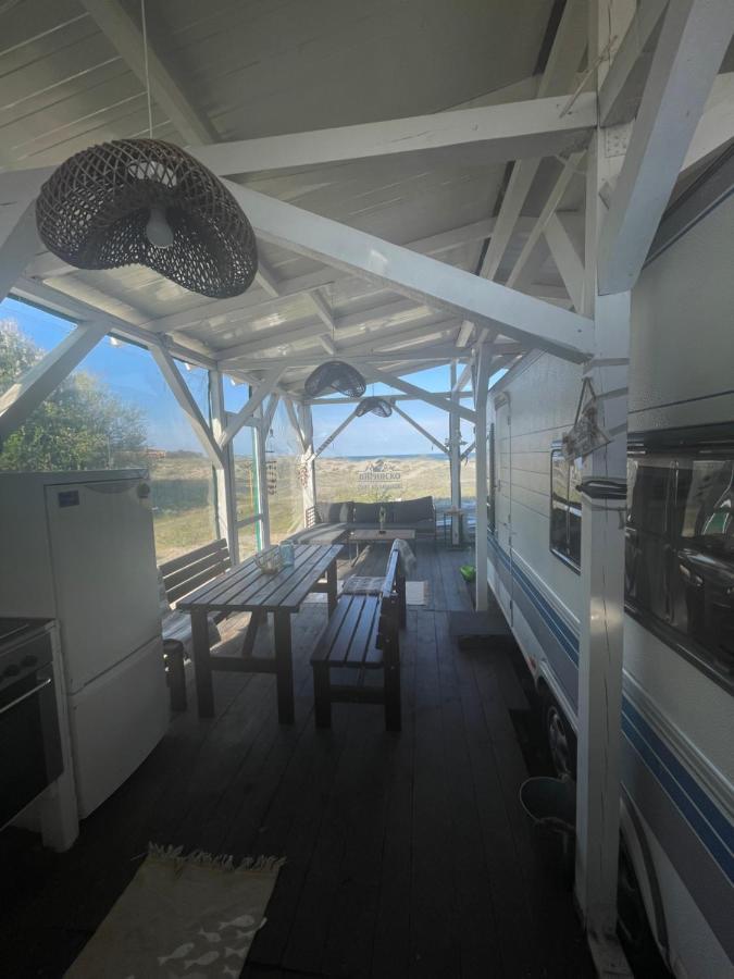 Sea Caravan/Camper On The Beach Kiten  Exterior foto